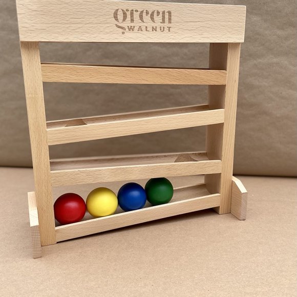 Wooden Ball Tracker, Montessori Ball Runner - Picture 9 of 9